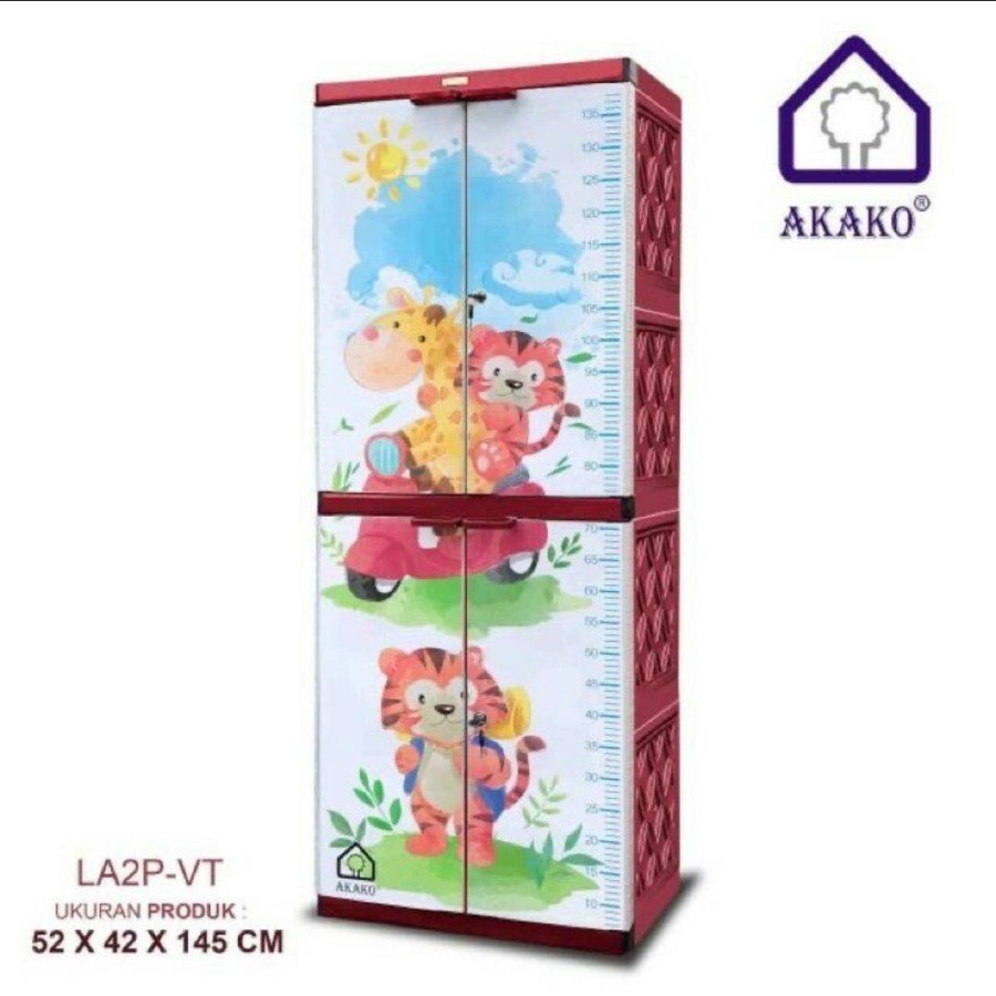 Lemari Plastik Serbaguna - Akako LA2P Cartoon - Vespa Tiger
