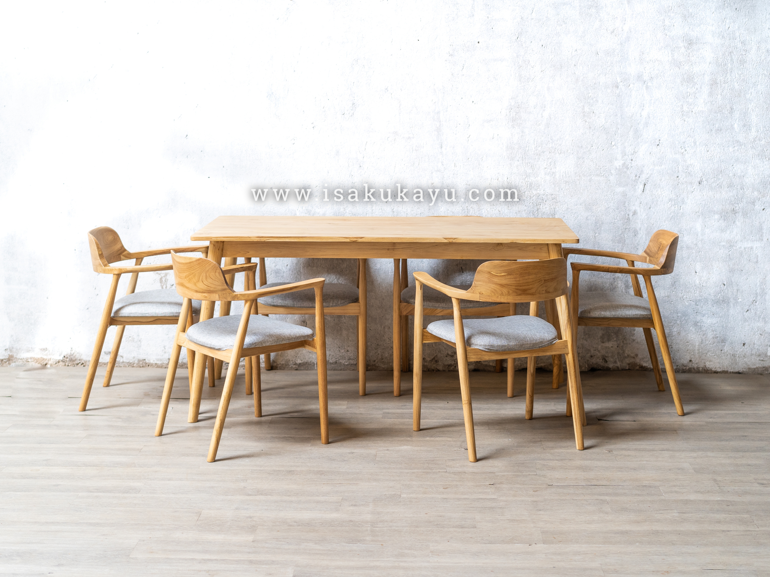 Set Kursi Meja Makan Hiroshima Kayu Jati