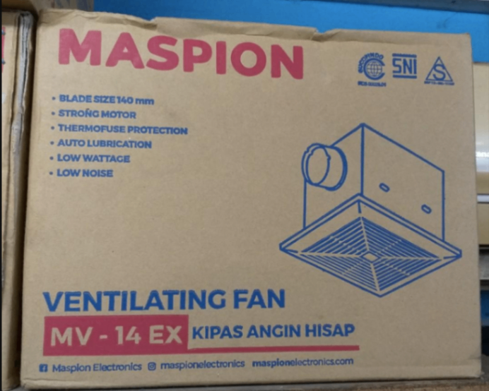 Maspion MV14EX Ventilating Fan Exhaust Fan 10 Inch MV 14EX MV 14 EX