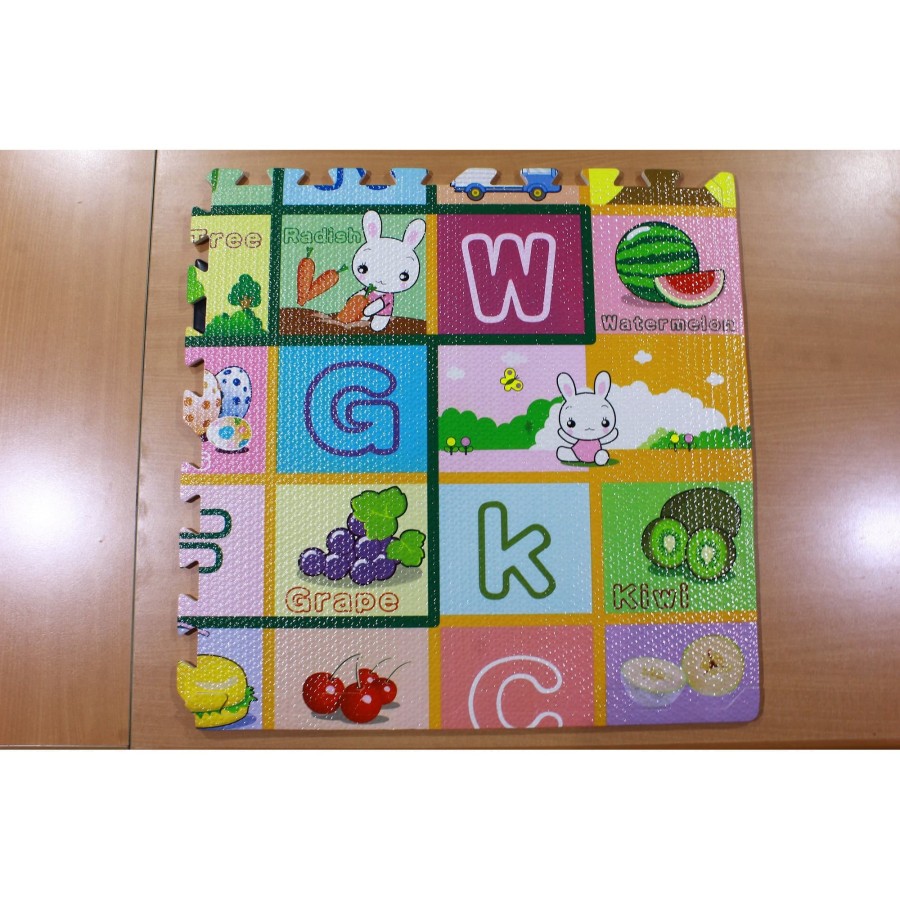 Graphix Evamat Huruf 61x61/Karpet Lantai/Matras/Eva Mats isi 4 puzzle