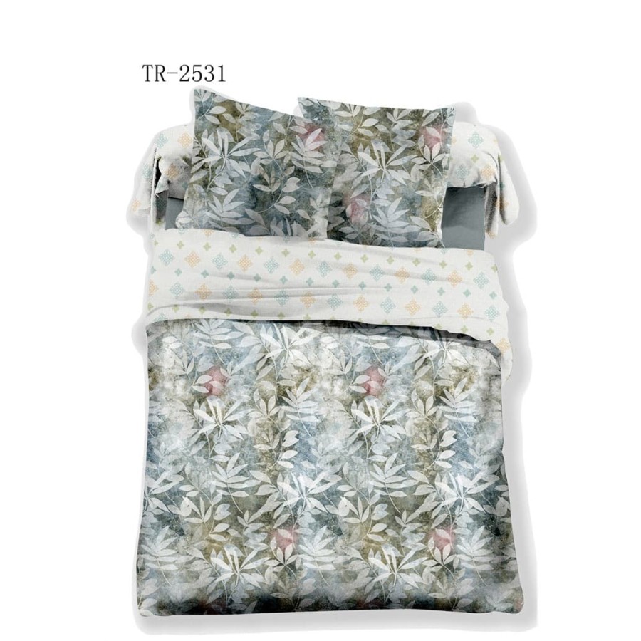 Pantone Lisanne Bedsheet/Sprei Set Sarung Bantal & Sarung Guling