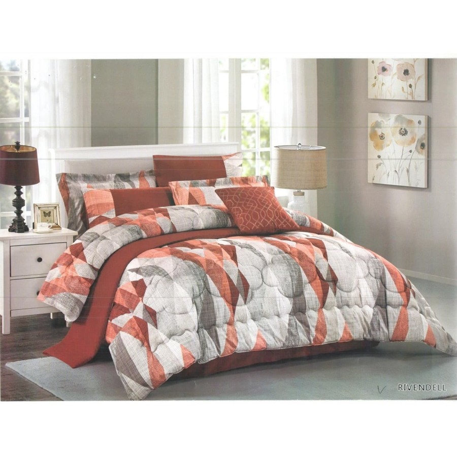 Pantone Rivendell Bedsheet/Sprei Set Sarung Bantal & Sarung Guling