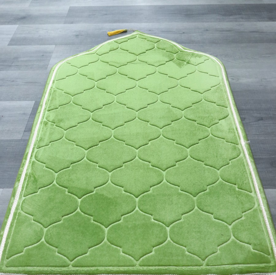 Sajadah Kubah Unik Warna Polos, Sajadah Turki Ukuran Besar 70x110cm