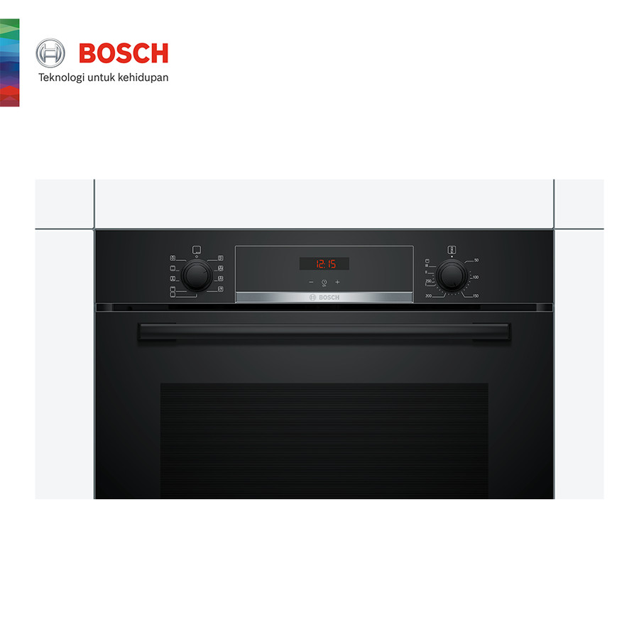 Jual BOSCH Oven Tanam/ Built-in Oven Hitam HBA534EB0K Serie 4 | 60 cm