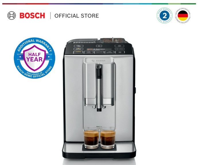 Jual Bosch Fully Automatic Coffee Machine TIS30321RW VeroCup 300 Silver