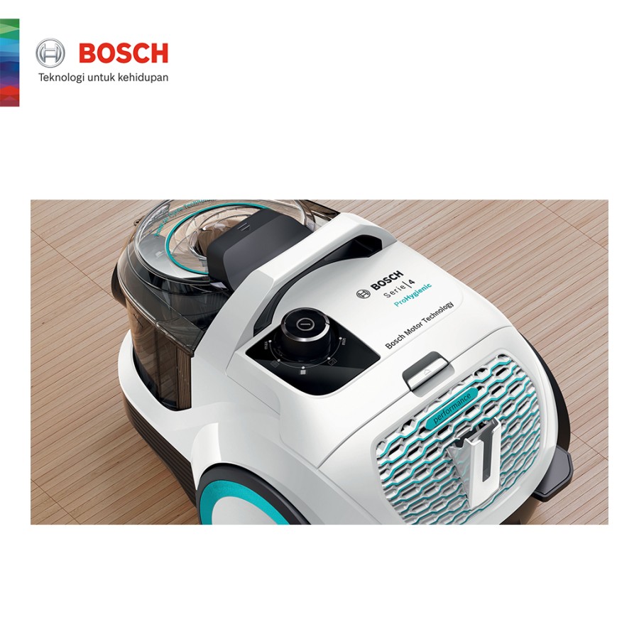 Bosch Bagless vacuum cleaner, ProHygienic, White BGC21HYG1 Serie | 4