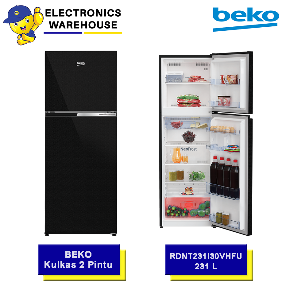 Beko Kulkas 2 Pintu 231 L RDNT231I30VHFU