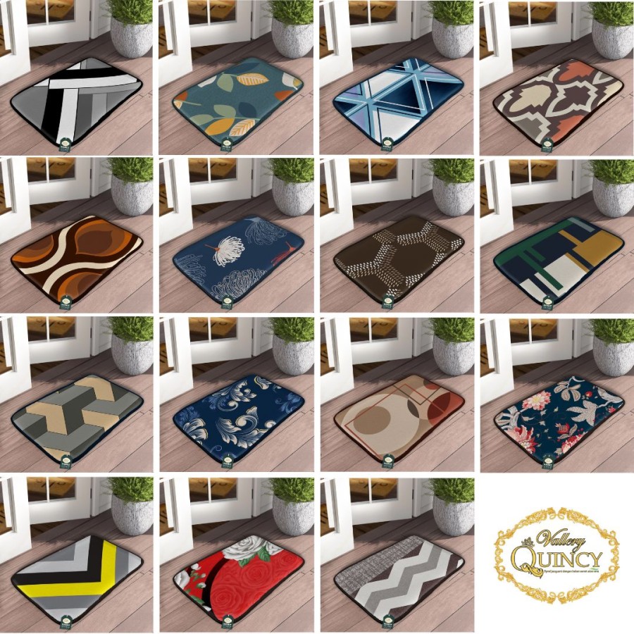 Vallery - Keset Anti Slip 60x40 - MOTIF DIKIRIM RANDOM