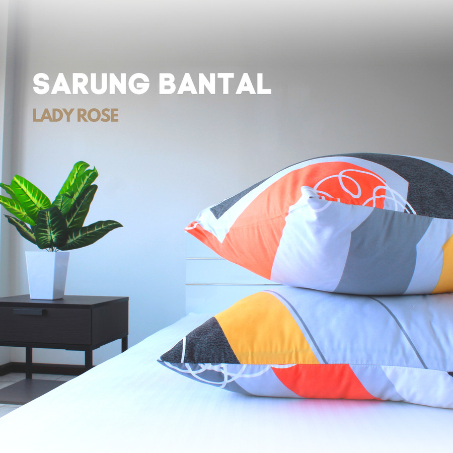 Lady Rose - Sarung Bantal 48x70 - MOTIF DIKIRIM RANDOM