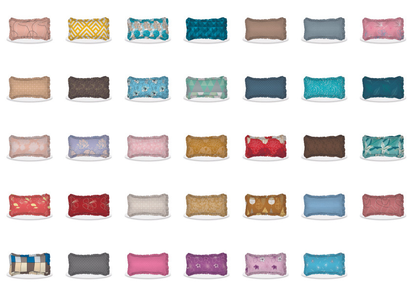 Vallery - Sarung Bantal Cinta 50x100 - MOTIF DIKIRIM RANDOM