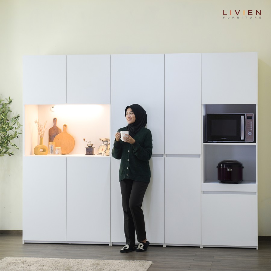 LIVIEN Kitchen Set Minimalis / Lemari Dapur / Modular Kitchen Cabinet