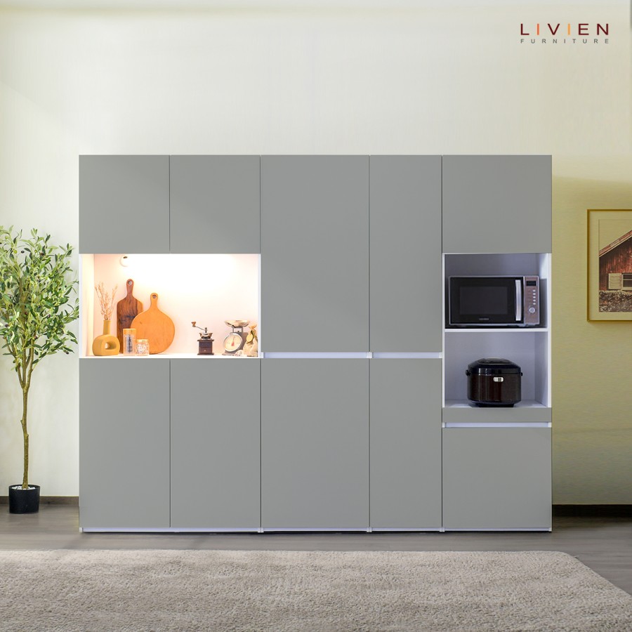 LIVIEN Kitchen Set Minimalis / Lemari Dapur / Modular Kitchen Cabinet