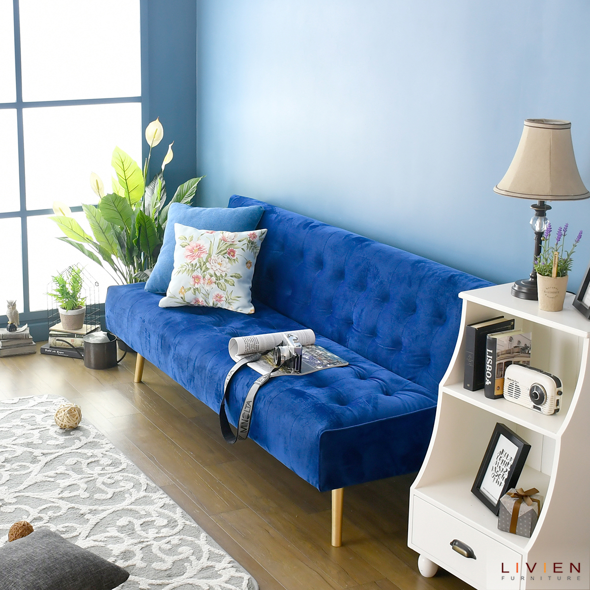  Livien Sofa Bed Minimalis 3 Seater Vallen