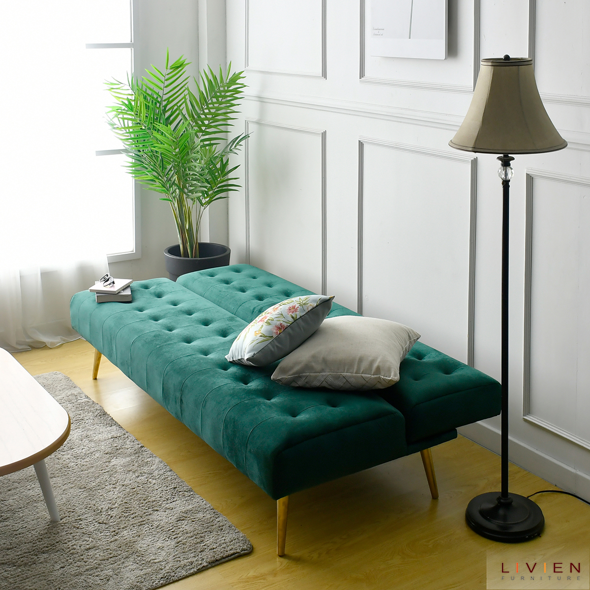  Livien Sofa Bed Minimalis 3 Seater Vallen