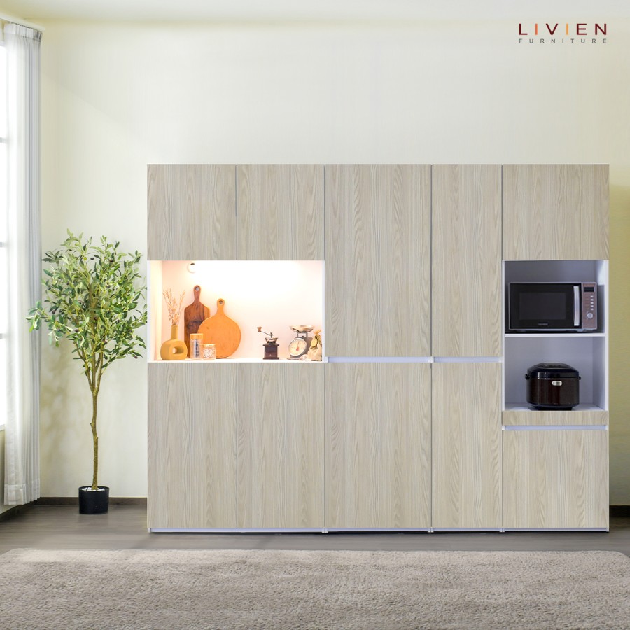 LIVIEN Kitchen Set Minimalis / Lemari Dapur / Modular Kitchen Cabinet