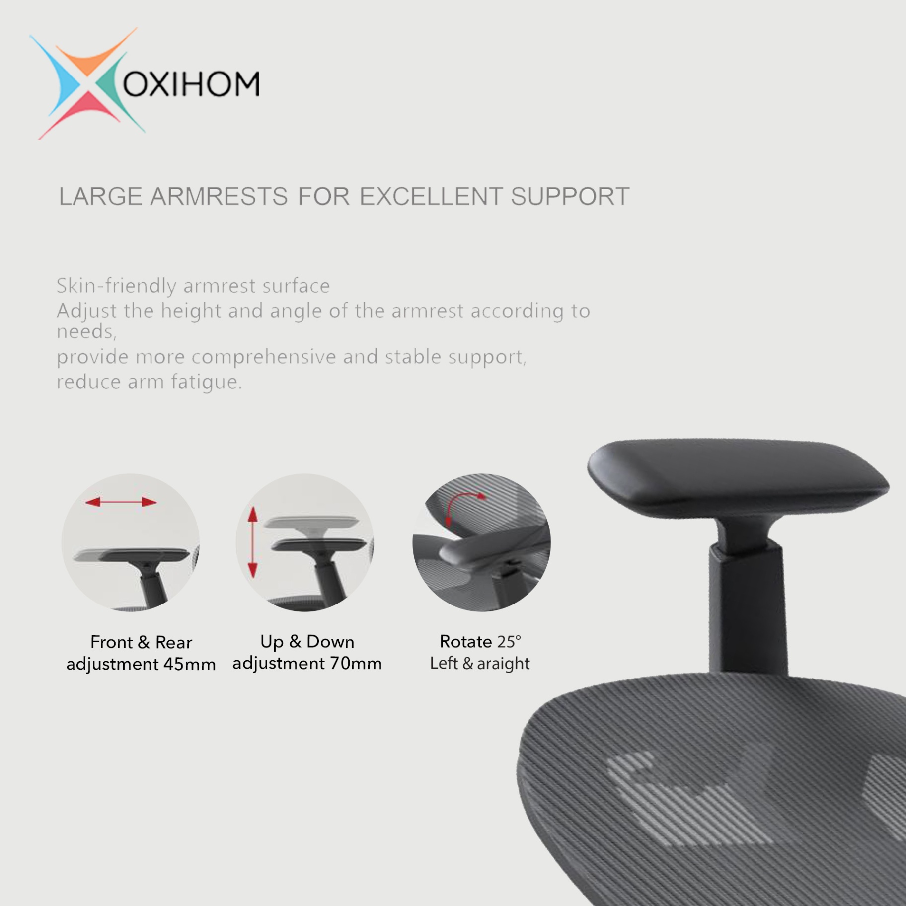 OXIHOM T8 Kursi Mesh Kursi Kantor Kursi Kerja Mesh Chair Ergonomic