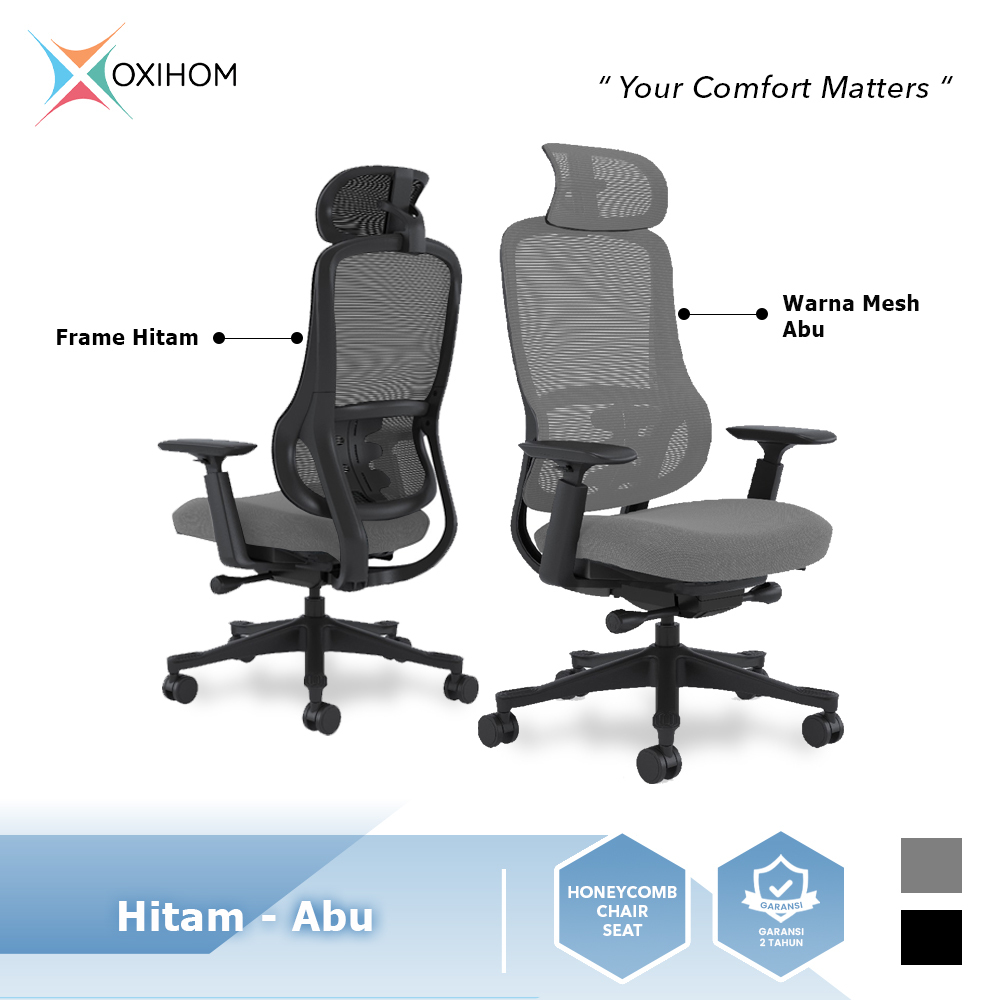 OXIHOM S3 Kursi Mesh Kursi Kantor Kursi Kerja Honeycomb Chair Seat