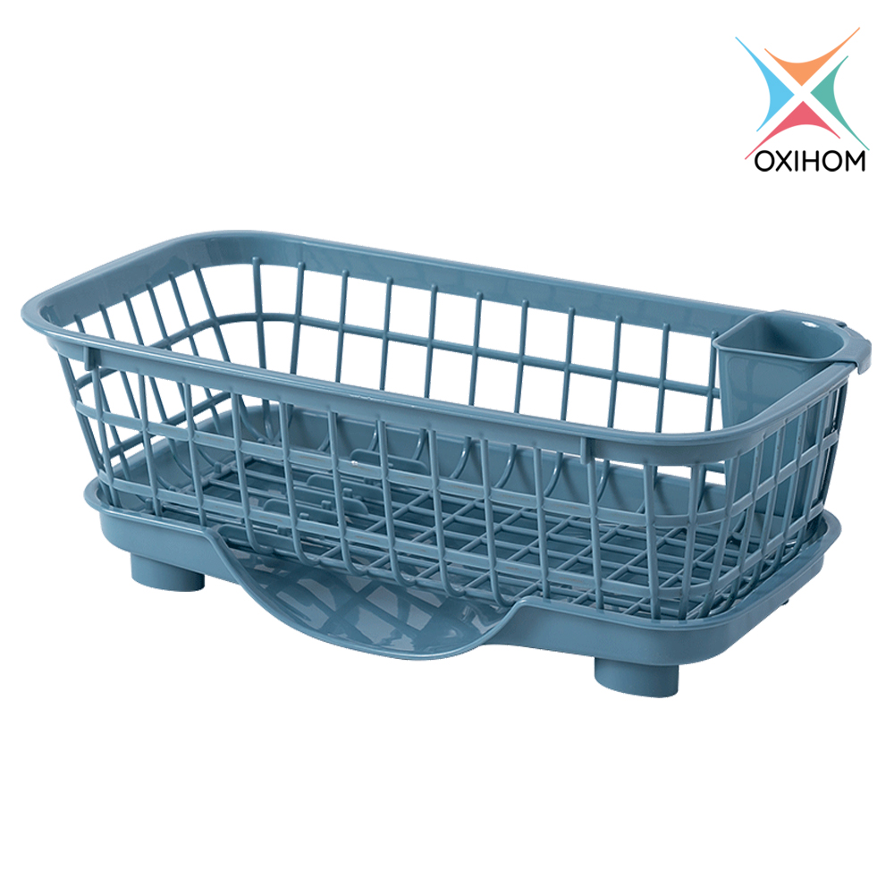 Oxihom Rak Pengering Piring Buah Sayur Plastik Dish Drain Basket