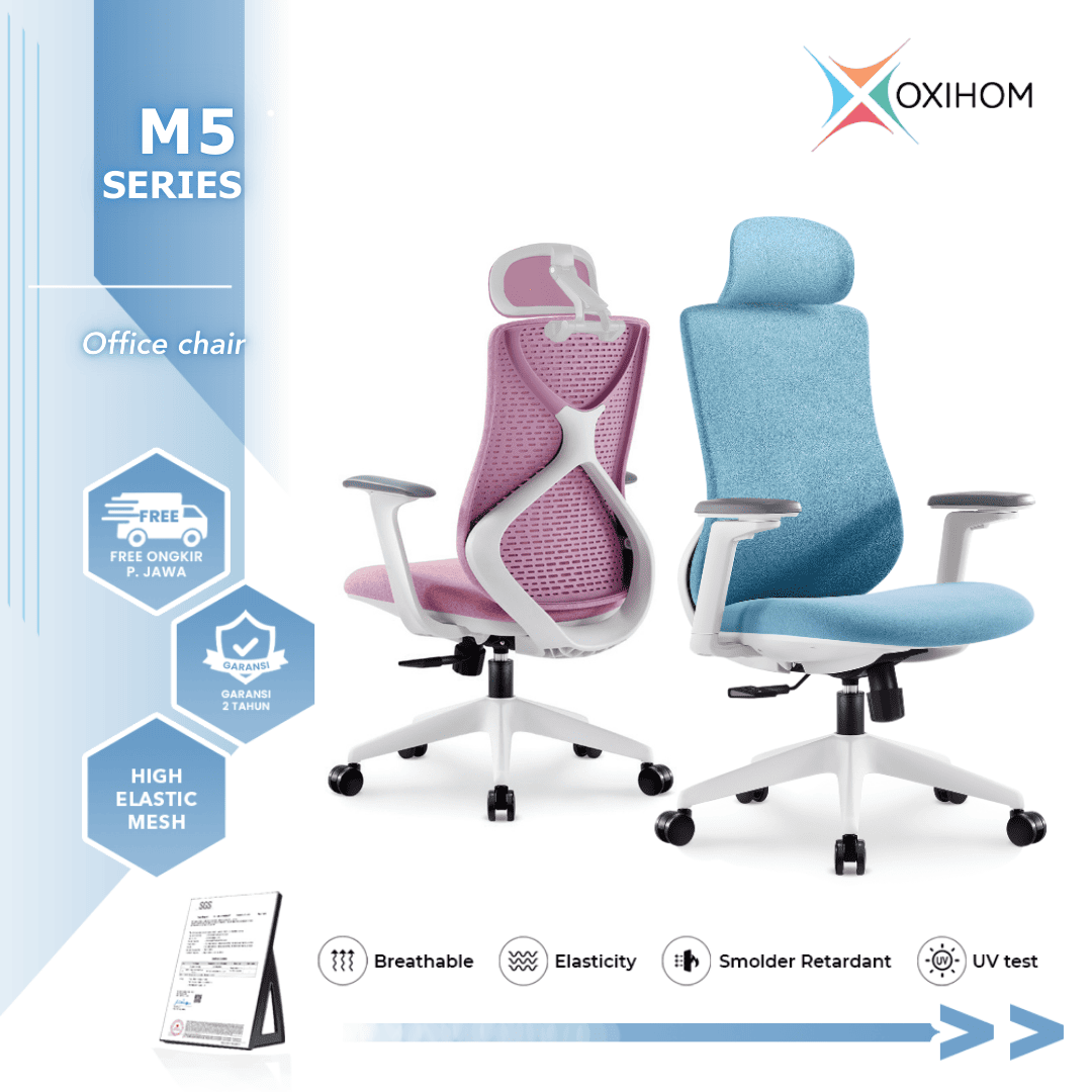 OXIHOM M5 Kursi Mesh Kursi Kantor Kursi Kerja Mesh Chair Ergonomic