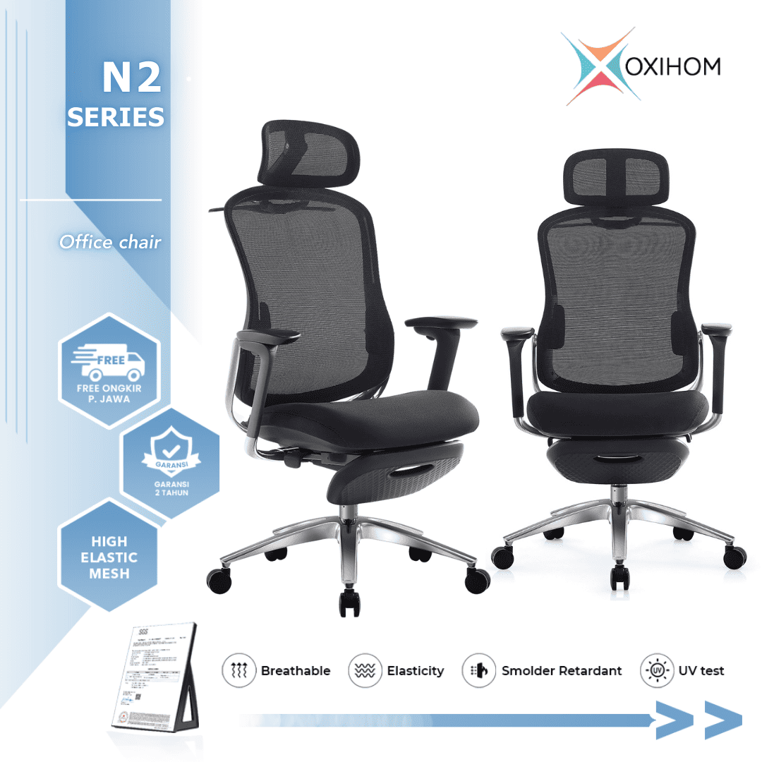 OXIHOM N2 Kursi Mesh Kursi Kantor Kursi Kerja Mesh Chair Ergonomic