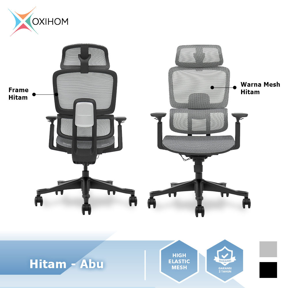 OXIHOM T8 Kursi Mesh Kursi Kantor Kursi Kerja Mesh Chair Ergonomic