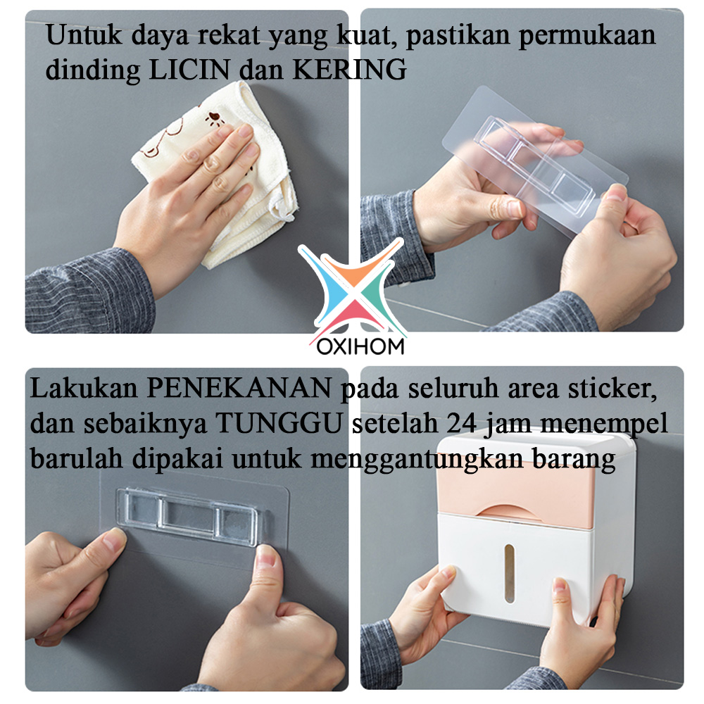 Oxihom Kotak Tempat Tisu Laci Plastik Tempat Tissue Storage Drawer HP