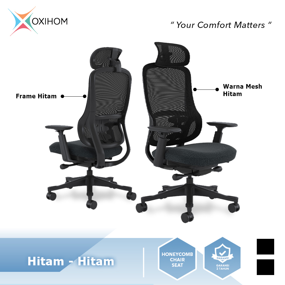 OXIHOM S3 Kursi Mesh Kursi Kantor Kursi Kerja Honeycomb Chair Seat