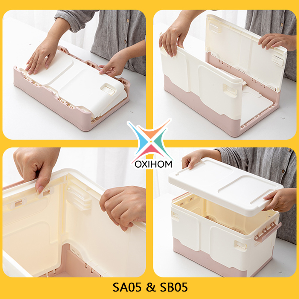 Oxihom Kotak Lipat Kontainer Plastik Folding Container Plastic Storage