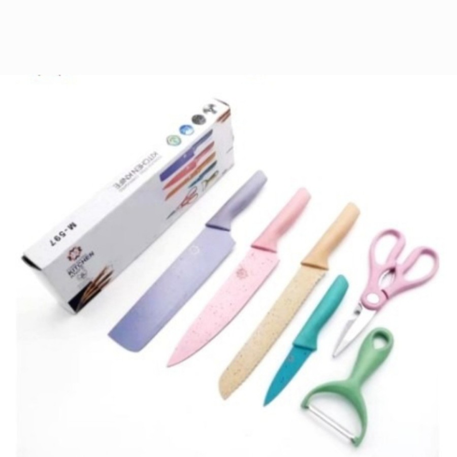Pisau Set Keramik Stainless Steel / Kitchen Knife