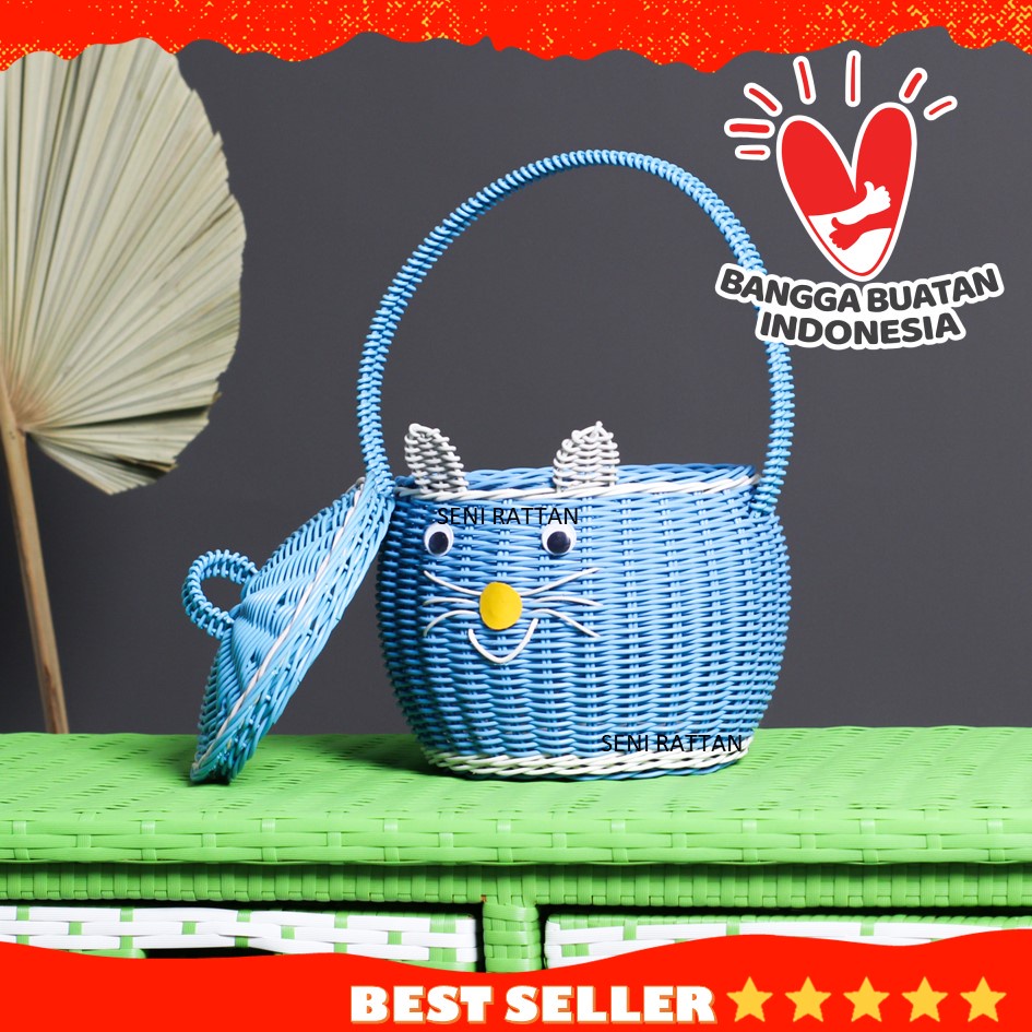 Keranjang Beras Rotan Sintetis