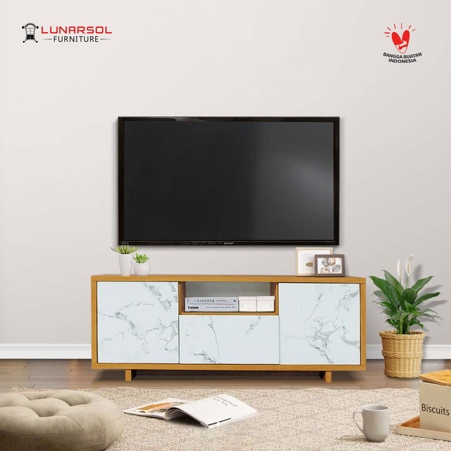 LUNARSOL CLIO Rak TV | Coffee Table | Meja Tamu | Buffet
