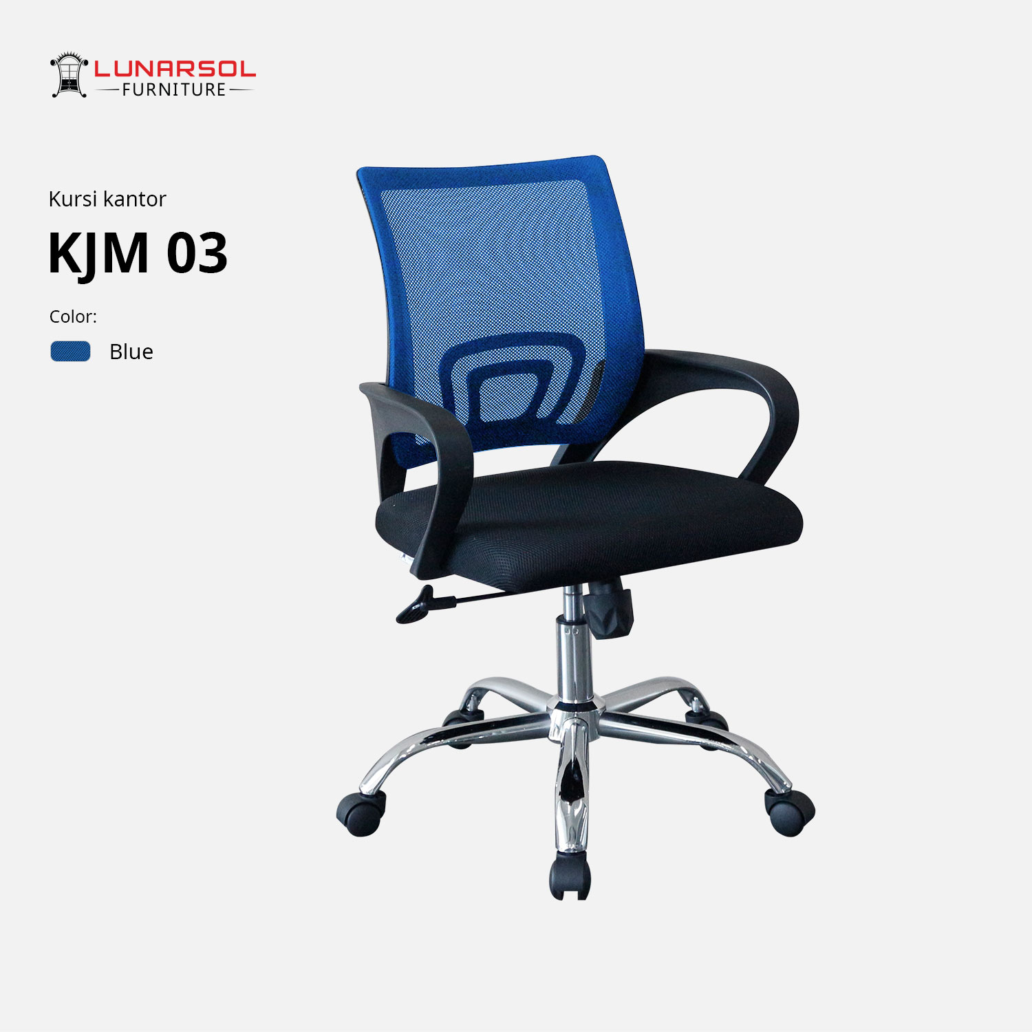 LUNARSOL KJM 03 Kursi Kantor | Kursi Hidrolik | Kursi Mekanik