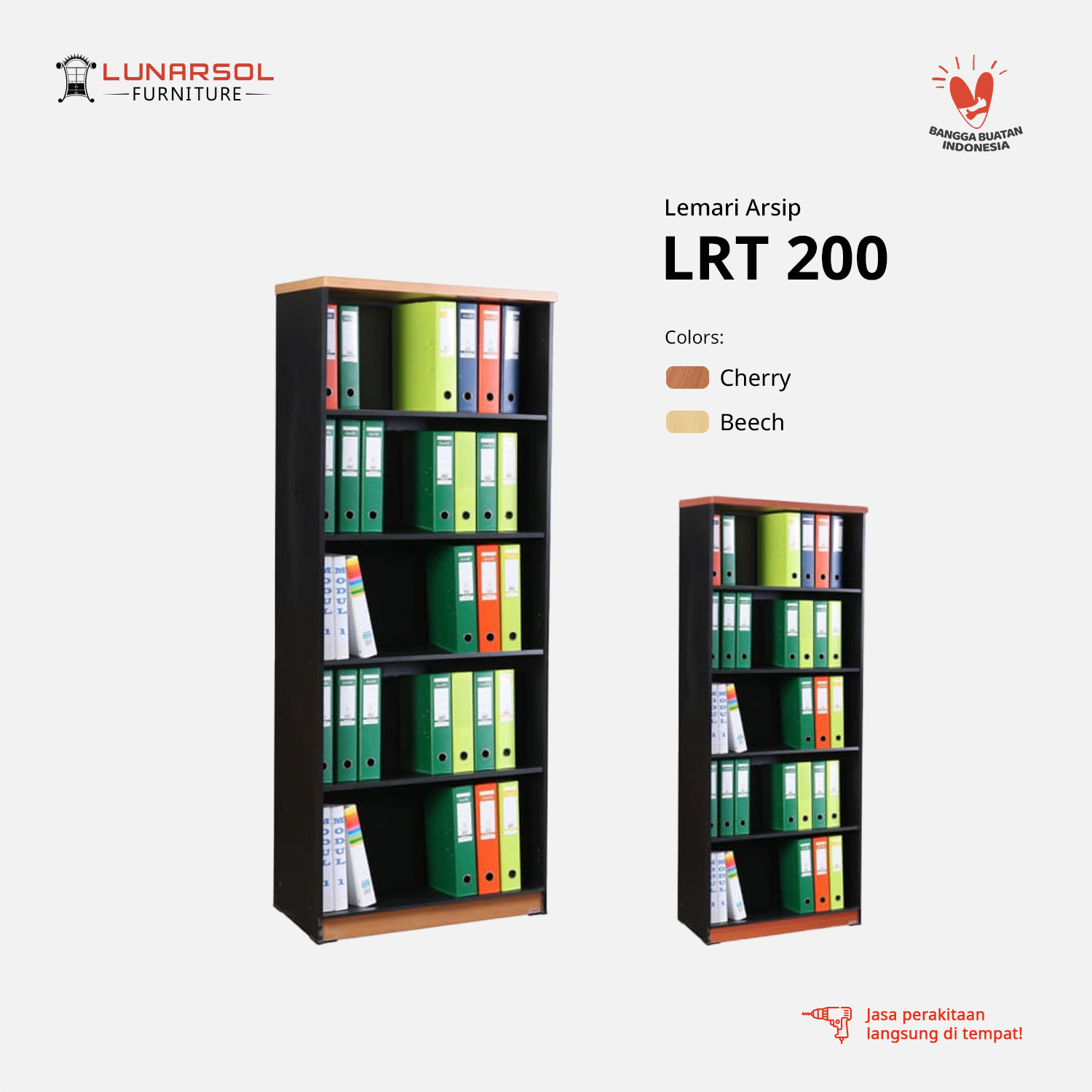 LUNARSOL LRT 200 Lemari Arsip Tanpa Kaca