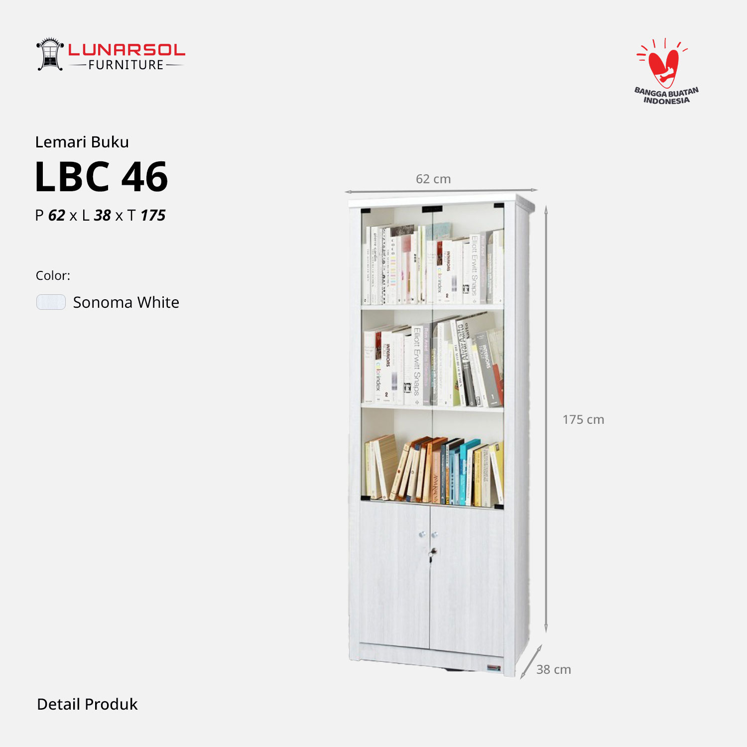 LUNARSOL LBC 46 Lemari Buku
