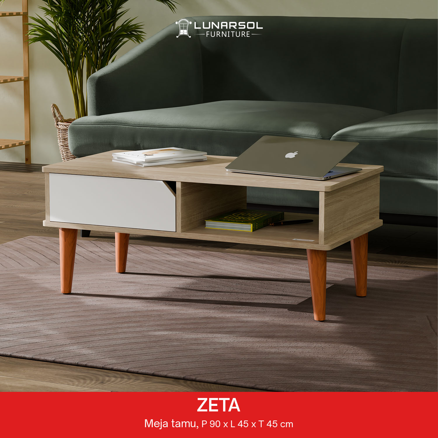 LUNARSOL ZETA | Coffee Table | Meja Tamu | Buffet