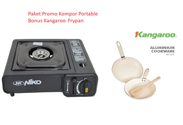 Promo Paket Kompor Portable Bonus Frypan Paling Murah