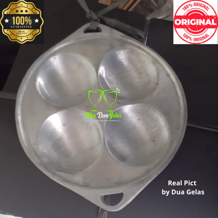 Cetakan Kue 4 Lubang Cetakan Martabak Mini Lumpur Dorayaki Bikang Apem