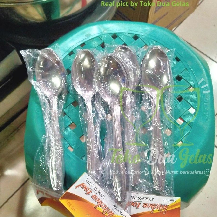 Sendok Makan Stainless Steel Tebal/Berkualitas/Besi aman untuk makanan