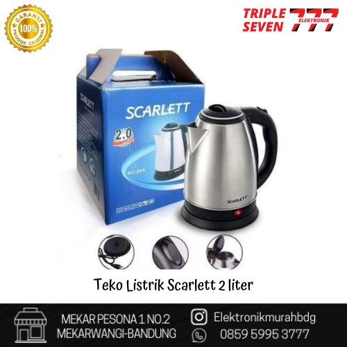 Jual Teko Listrik Scarlett Liter Electric Heat Kettle L Promo Sale