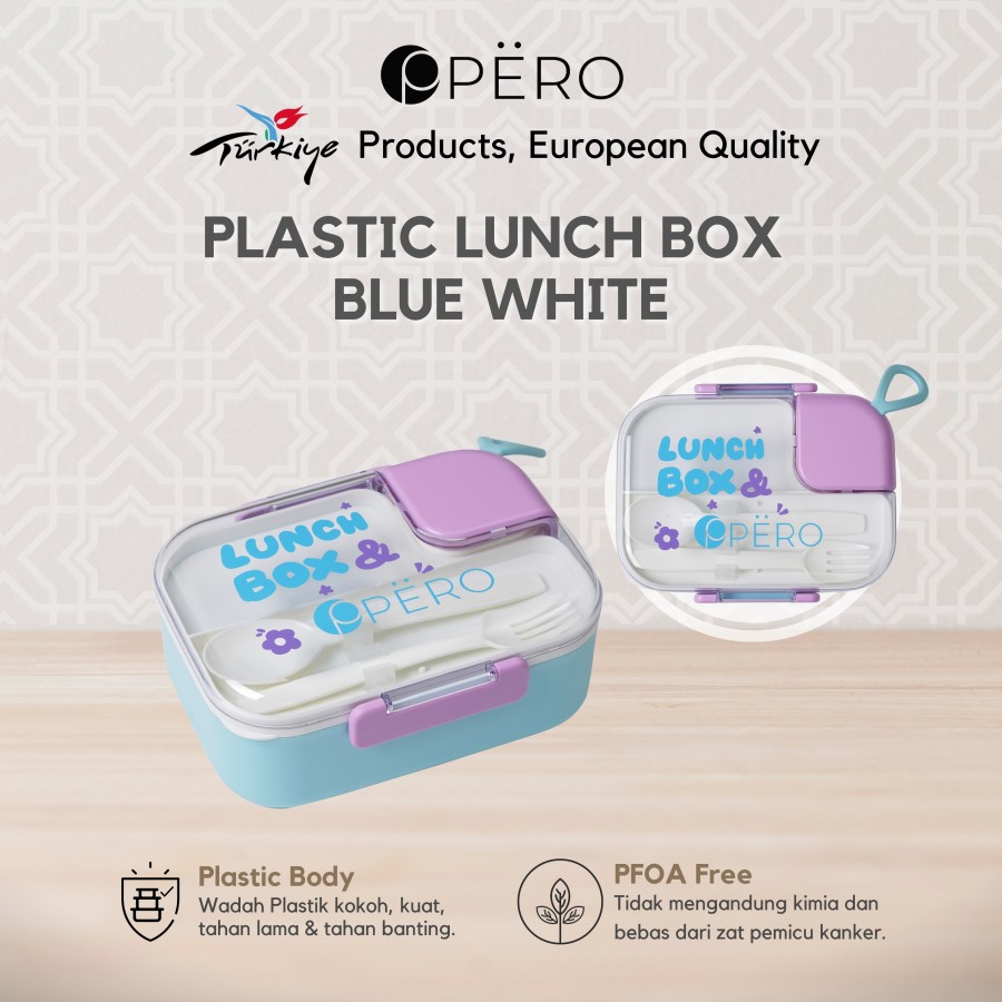 Pero Kids Molly Lunch Box with Cutlery Set 1300ML