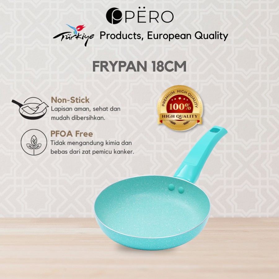 Pero Fry Pan Granite 18cm / Wajan Penggorengan Anti Lengket 