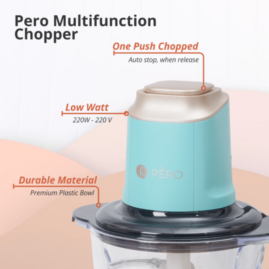 Pero Chopper Multifunction Food Processor Low Watt Blender Penggiling
