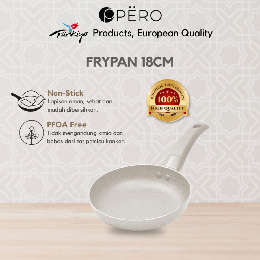 Pero Fry Pan Granite 18cm / Wajan Penggorengan Anti Lengket 