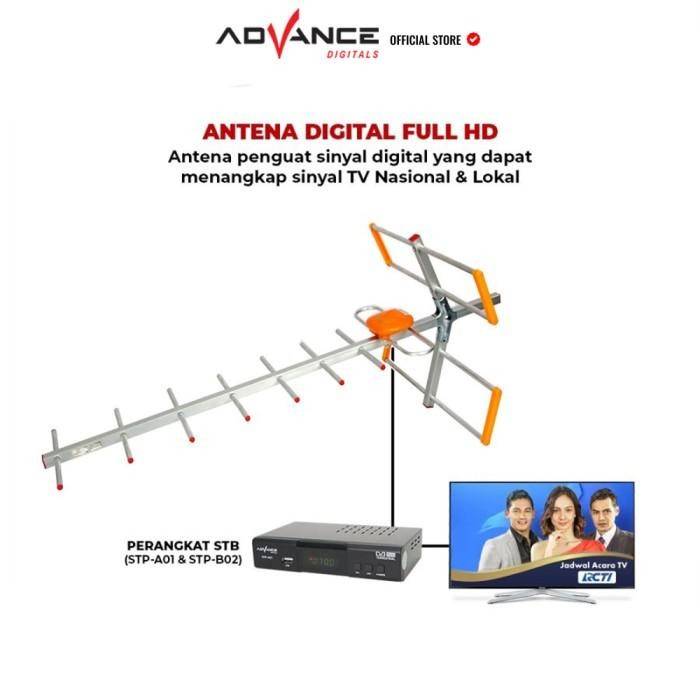 Antena Outdoor UHF Analog Digitals Advance AA801 Support STB Kabel