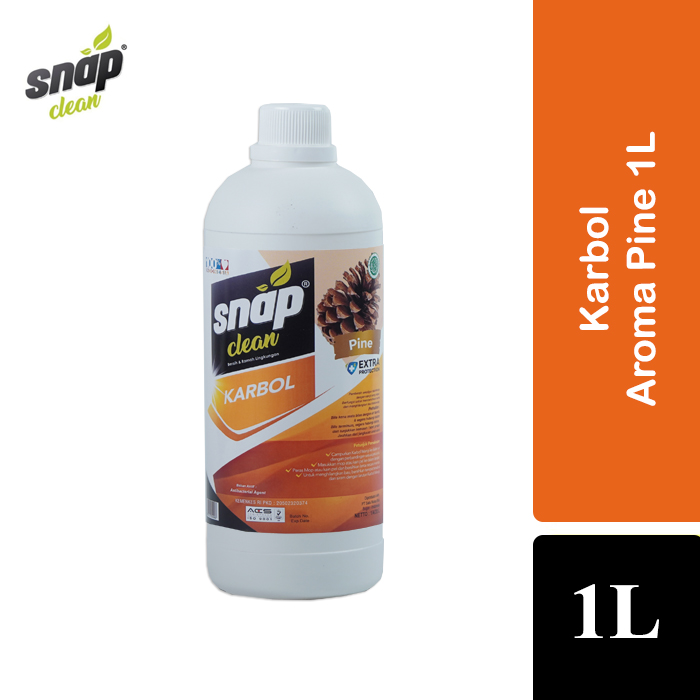 Snap Clean Karbol Pembersih Kamar Mandi Aroma Pine 1L
