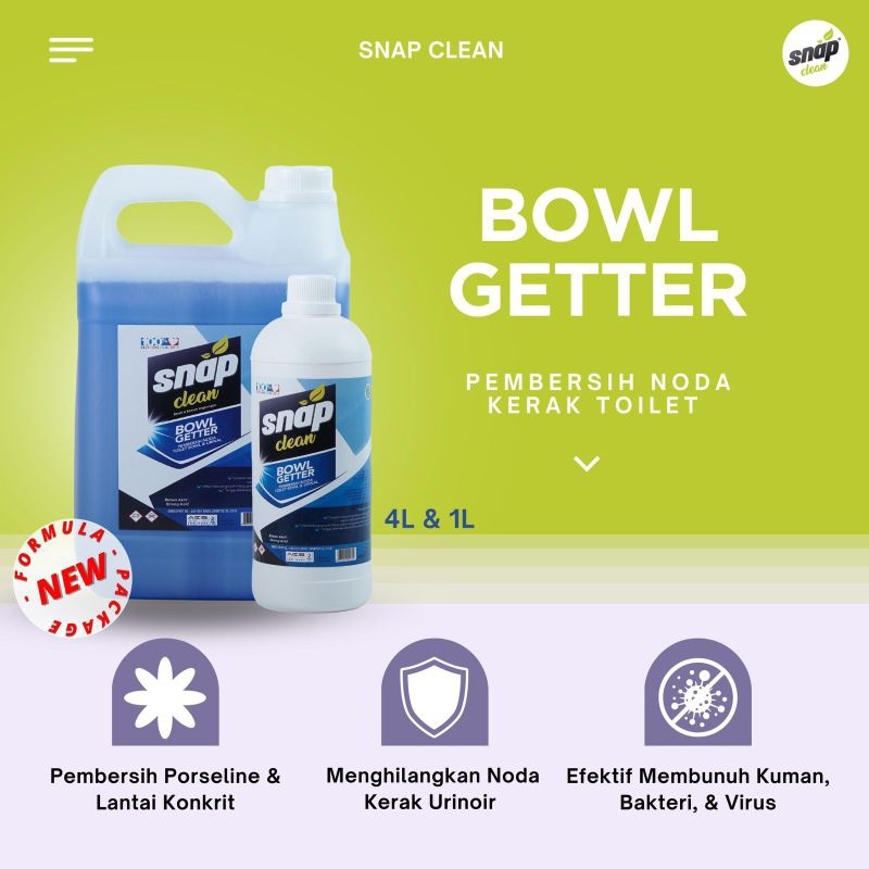 Snap Clean Pembersih Toilet & Keramik Kamar Mandi Bowl Getter 4L