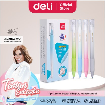 Jual Deli Erasable Pen Pulpen Bisa Dihapus Penulisan Halus Tip Mm A