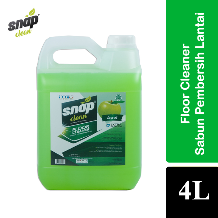 Snap Clean Cairan Pembersih Lantai Floor Cleaner 4L Aroma Apel