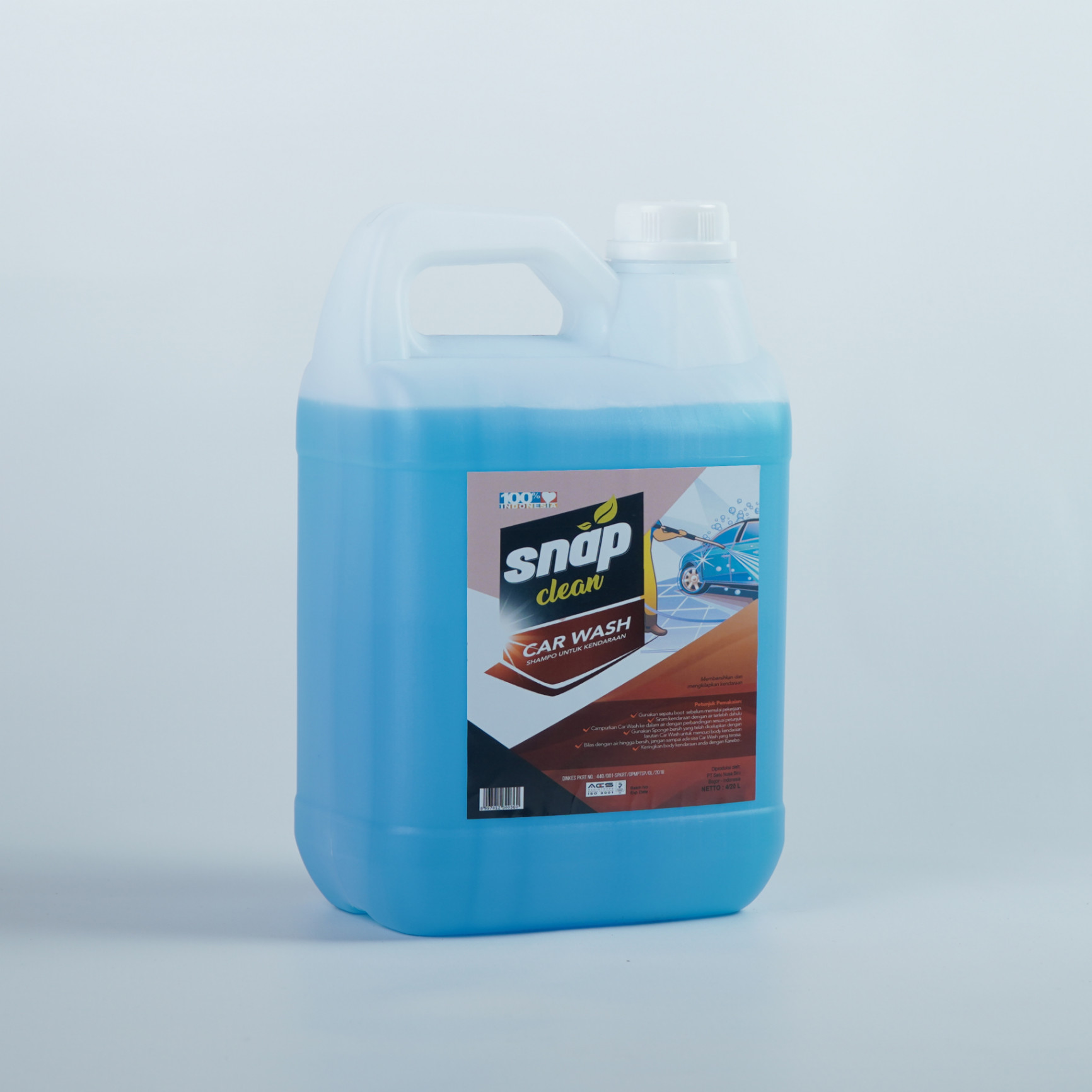 Snap Clean Car Wash Sabun Cuci Mobil Motor Kendaraan 4L