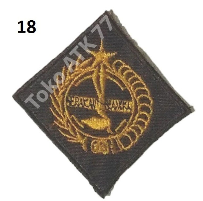 Logo Badge Bet Bordiran Lencana Seragam Sekolah Pramuka Paskib PMR PMI